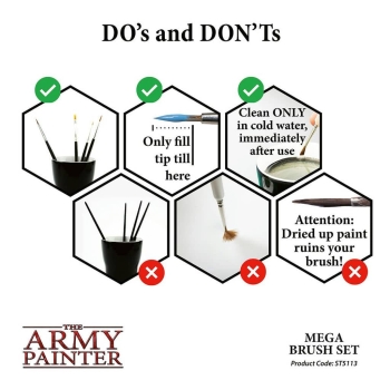 Wargames Mega Brush Set