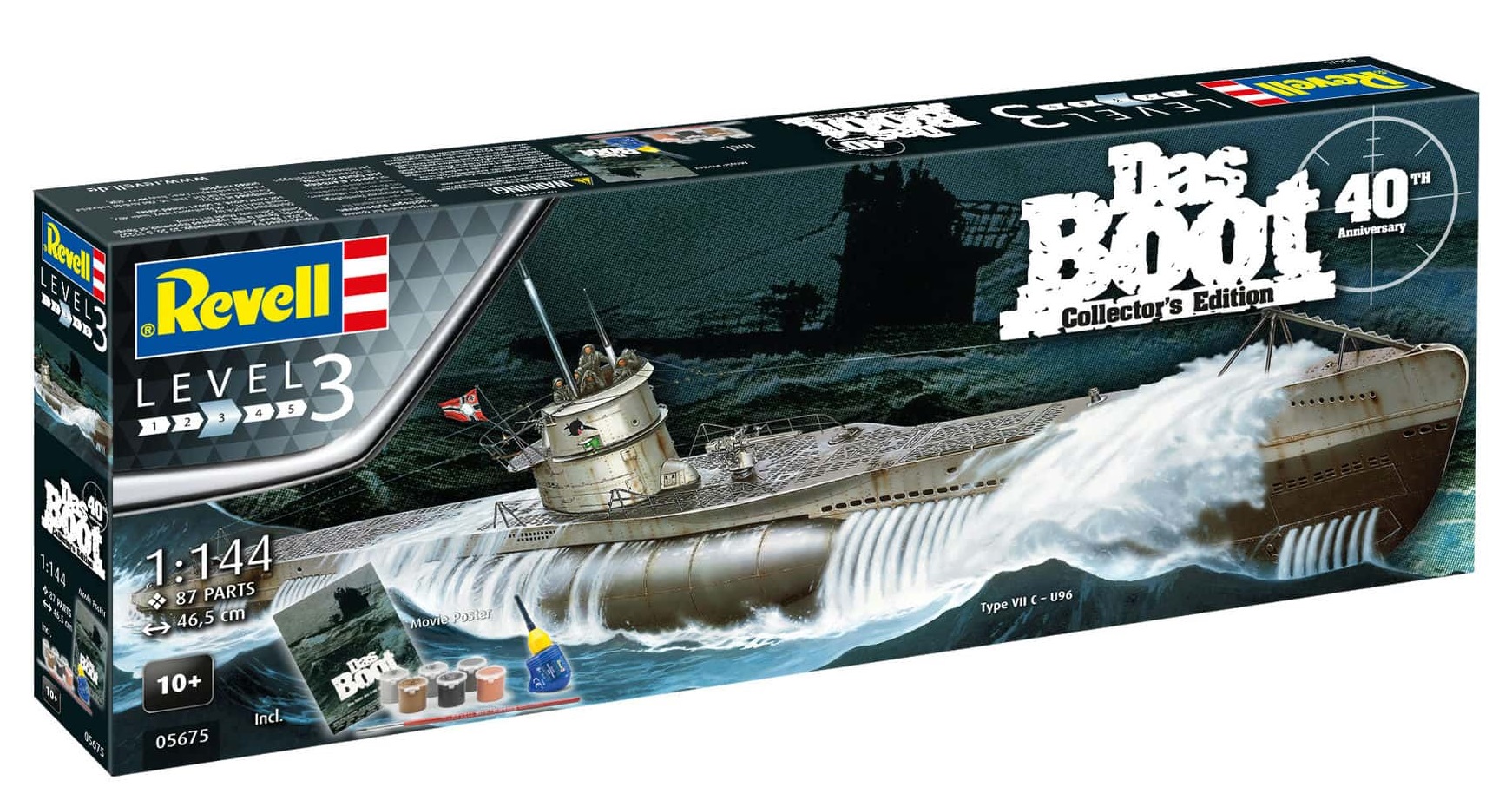 Das Boot U-Boot Typ VII C - U96 1:144 Zestaw Upominkowy